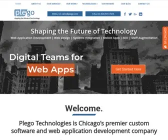 Plego.com(Web Application and Software Development) Screenshot