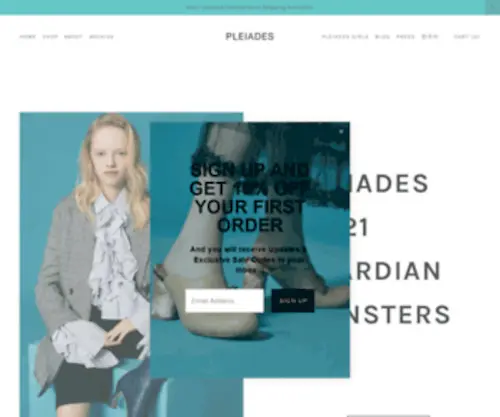 Pleiades-Shoes.com(Pleiades Shoes) Screenshot