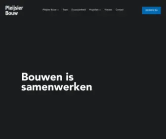 Pleijsierbouw.nl(Pleijsier Bouw) Screenshot