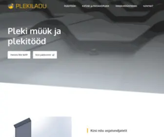 Plekiladu.ee(Pleki müük ja plekitööd) Screenshot