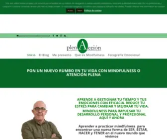 Plenaccion.es(Aprender a practicar Mindfulness online) Screenshot