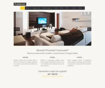 Plenimax.ro(Plenimax Constructii Timisoara) Screenshot