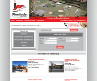 Plenitudeimoveisibiuna.com.br(Plenitude Imóveis Ibiúna) Screenshot