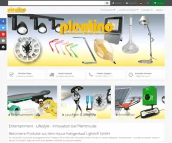 Plentino.de(Entertainment lifestyle innovation) Screenshot