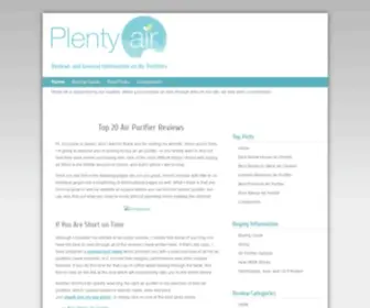 Plentyair.com(Reviews, Top Picks and Comparison) Screenshot