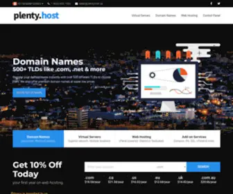 Plentyhost.ca(Virtual Servers (VPS)) Screenshot