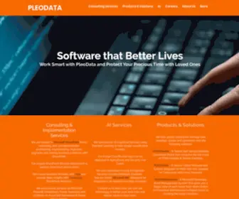 Pleodata.com(PleoData ITSM CMMS Data Analytics Company) Screenshot