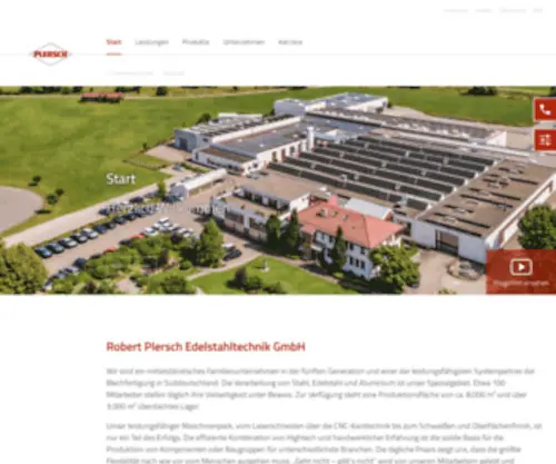 Plersch.de(Plersch Edelstahltechnik GmbH) Screenshot