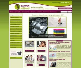 Plessismedias.com(Façonnage) Screenshot