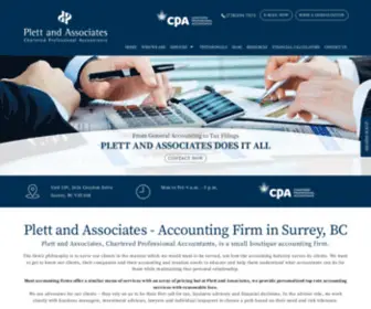 Plettandassociates.com(Plett and Associates) Screenshot