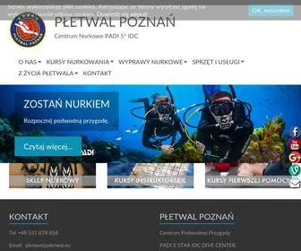 Pletwal-Poznan.pl(Centrum Nurkowe Płetwal Poznań) Screenshot