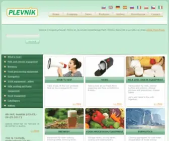 Plevnik.si(Complete dairy equipment and solutions since 1992) Screenshot