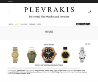 Plevrakis.org(Fine Watches & Jewellery) Screenshot