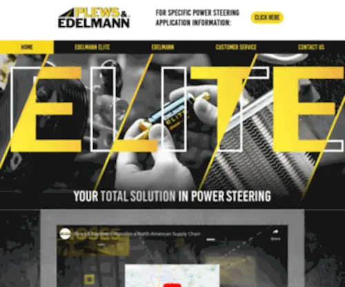 Plews.com(Plews & Edelmann is a leading manufacturer and marketer of the TOTAL SOLUTION®) Screenshot
