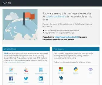 Plexbroadband.in(Domain Default page) Screenshot