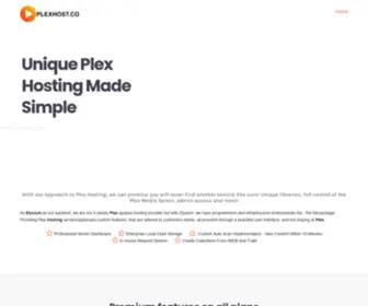 Plexhost.co(Plex Server Hosting Made Easy) Screenshot