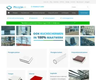 Plexiglas.nl(Kunststoffen op maat) Screenshot