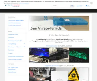 Plexilaser.de(Bietet online Laserschneiden von Holz) Screenshot