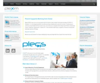 Plexim.com(Electrical Engineering Software) Screenshot