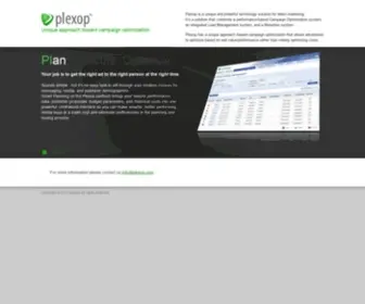 Plexop.net(Unique approch toward campaign optimization) Screenshot