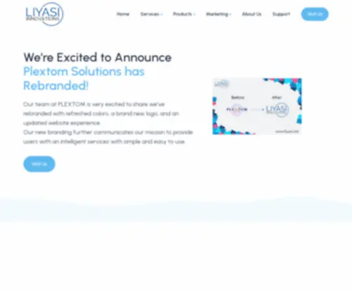 Plextom.com(PLEXTOM Solutions) Screenshot