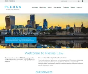 Plexuslaw.co.uk(Legal Services) Screenshot