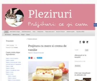 Pleziruri.ro(Prăjituri) Screenshot