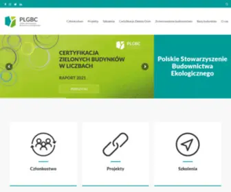 PLGBC.org.pl(Polskie Stowarzyszenie Budownictwa Ekologicznego) Screenshot