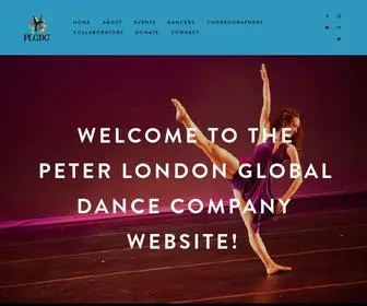 PLGDC.org(Peter London Global Dance Company) Screenshot