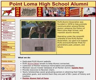 PLhsalumni.org(Point Loma High School Alumni) Screenshot