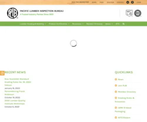 Plib.org(Pacific lumber inspection bureau) Screenshot
