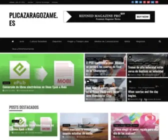 Plicazaragozame.es(Blog de noticias) Screenshot