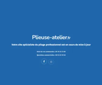 Plieuse-Atelier.fr(Plieuse d'atelier) Screenshot