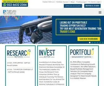 Plindia.com(Stock Broking companies in India) Screenshot