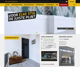 Plintenfabriek.nl(Het grootste plintenassortiment van de Benelux) Screenshot
