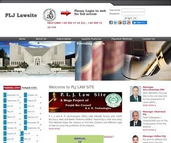 PLjlawsite.com(PAKISTANLAWJOURNAL) Screenshot