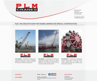 PLMcranes.com(PLM Cranes B.V) Screenshot