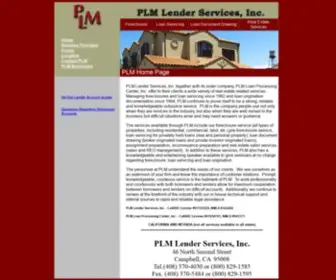 PLmweb.com(PLM Lender Services) Screenshot