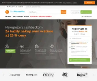 Plnapenazenka.sk(Peniaze späť z nákupov) Screenshot