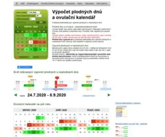 Plodne-DNY-Vypocet.cz(Plodné) Screenshot