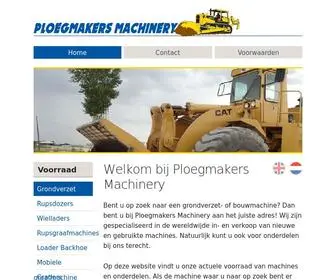 Ploegmakers.nl(Ploegmakers Machinery) Screenshot