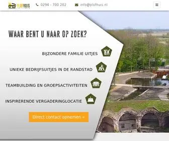 Plofhuis.nl(Teambuilding en Events op een Fort in Nederland) Screenshot