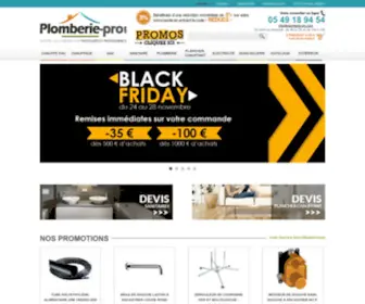 Plomberie-Pro.com(Matériel plomberie) Screenshot