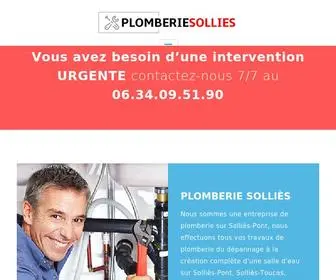 Plomberie-Sollies.fr(Plomberie Sollies) Screenshot