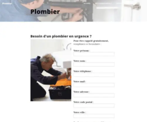 Plombier-Rapide.fr(Plombier Rapide) Screenshot