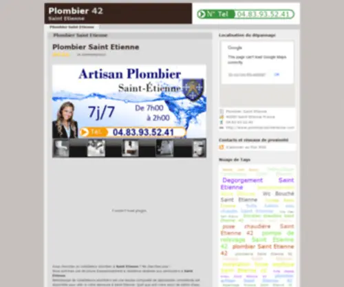 Plombiersaintetienne.com(Plombier Saint Etienne) Screenshot