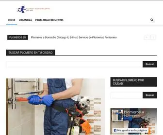 Plomerosadomicilio-Serviciodeplomeria.com(Plomeros a Domicilio) Screenshot