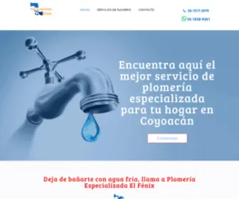 Plomerosespecializados.com.mx(PLOMERÍA ESPECIALIZADA EL FÉNIX) Screenshot