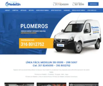 Plomerosmedellin.com(Plomeros Medellin) Screenshot