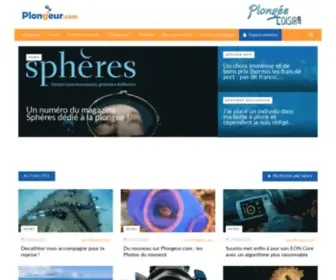 Plongee-Loisir.com(Le site de la plongée sous marine) Screenshot